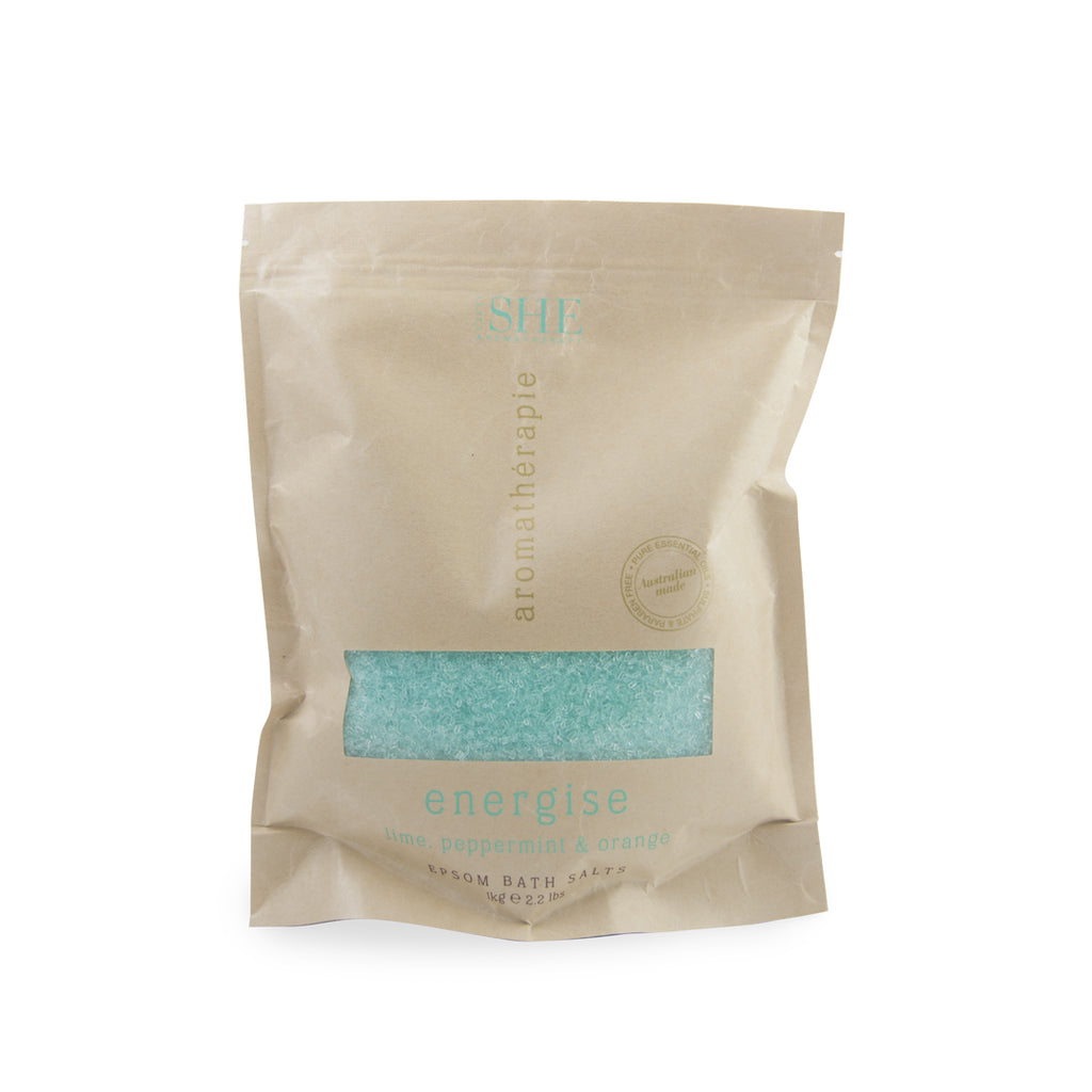Epsom Bath Salts - ENERGISE - Lime, Peppermint & Orange