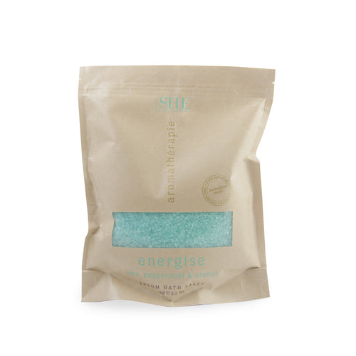 Epsom Bath Salts - ENERGISE - Lime, Peppermint & Orange