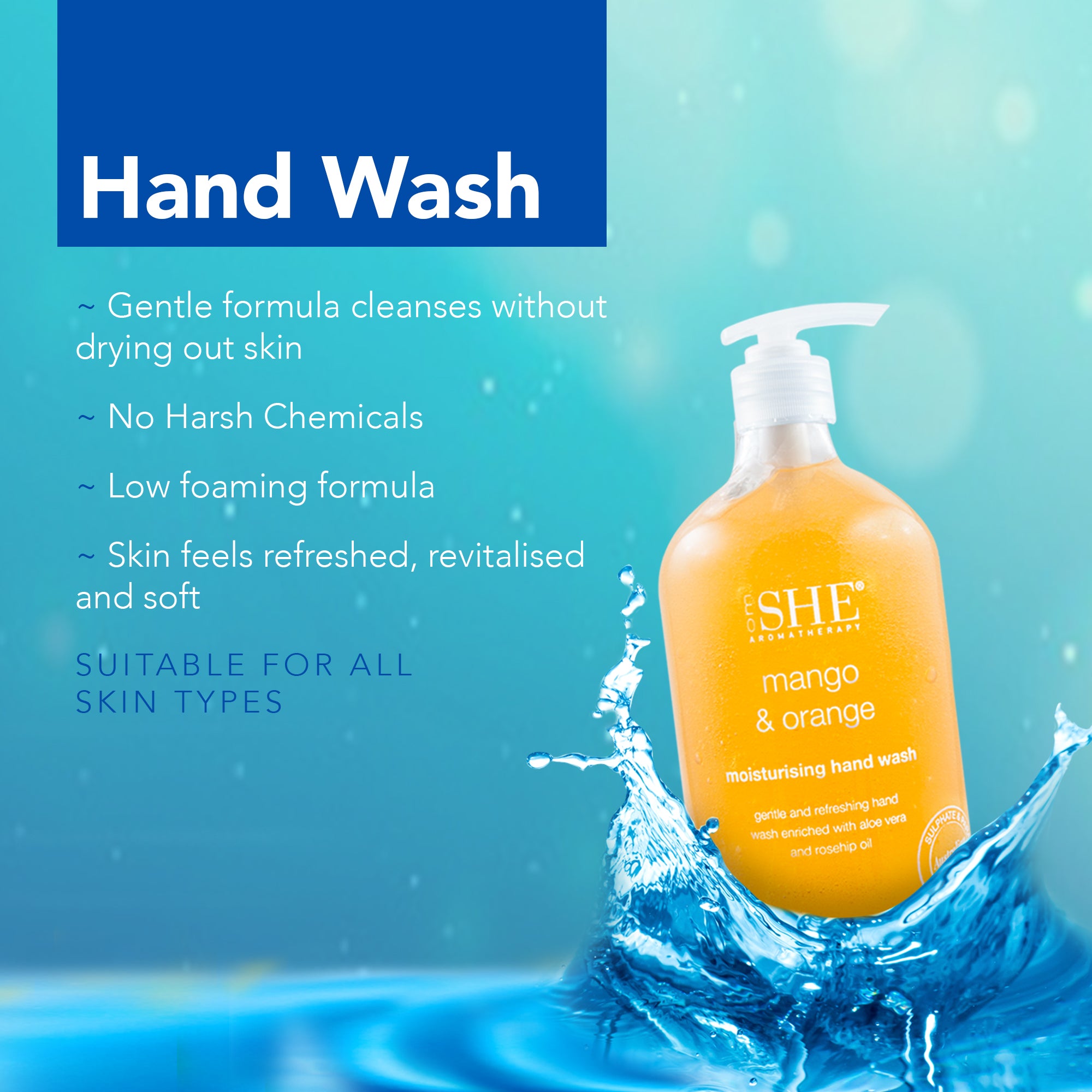 Moisturising Hand Wash - White Tea & Bergamot