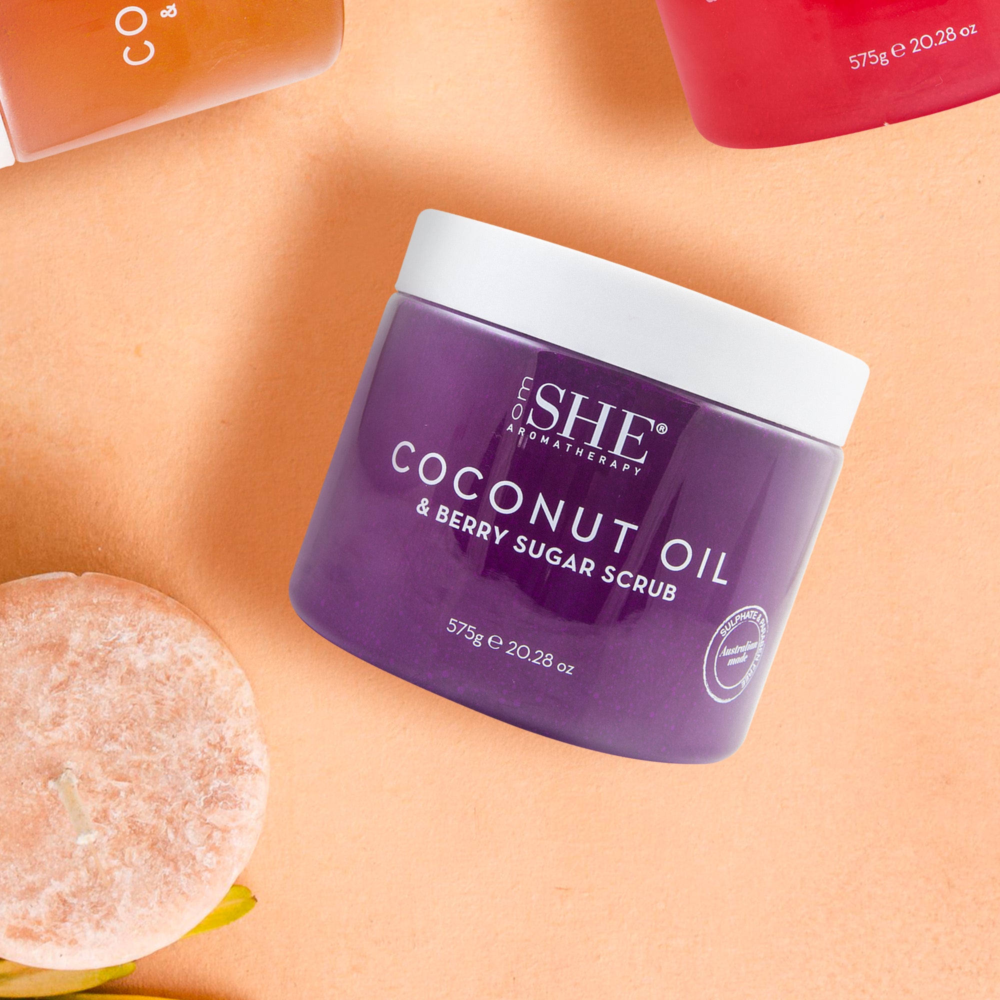 Coconut Oil Sugar Scrub - Berry