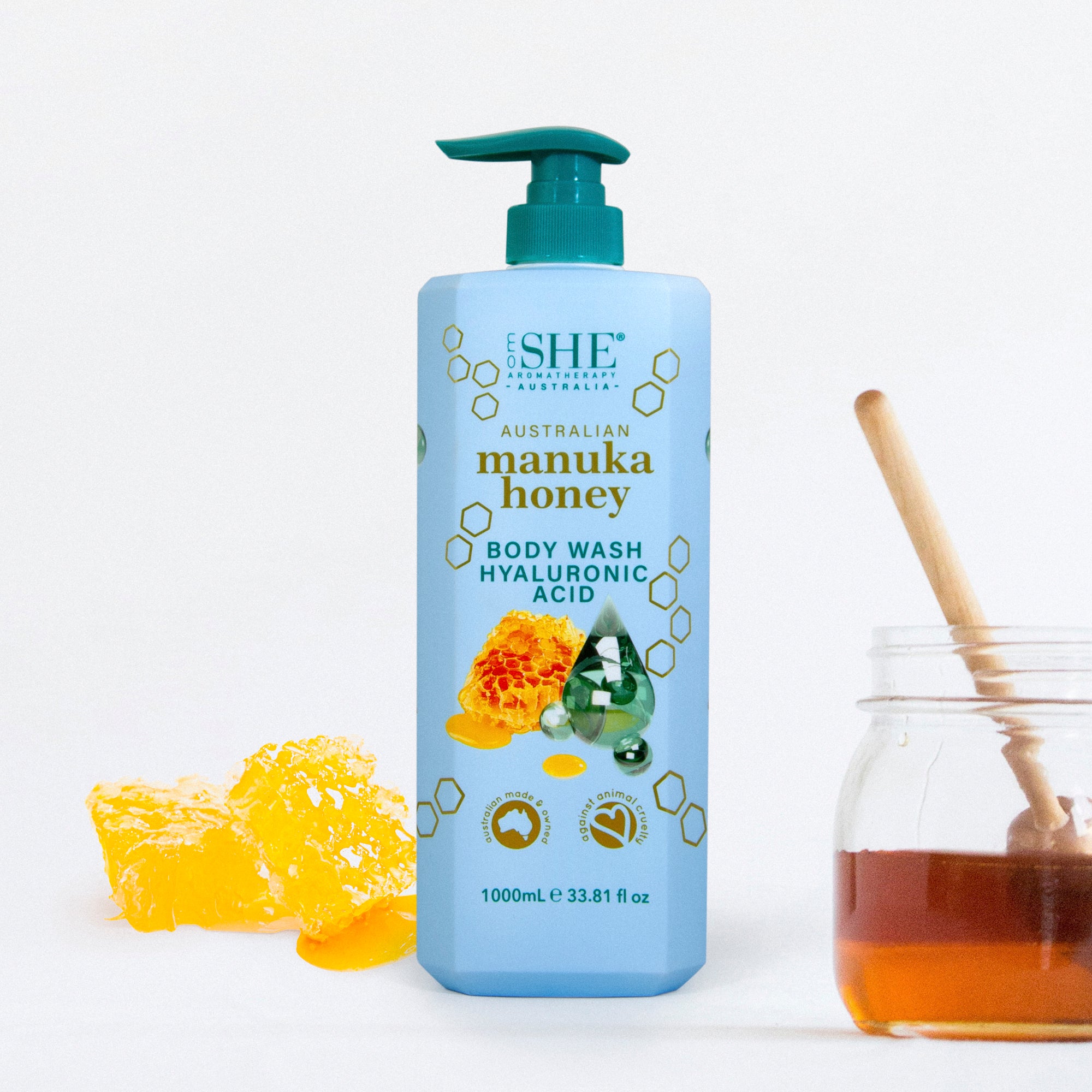 Australian Manuka Honey Body Wash - HALURONIC ACID