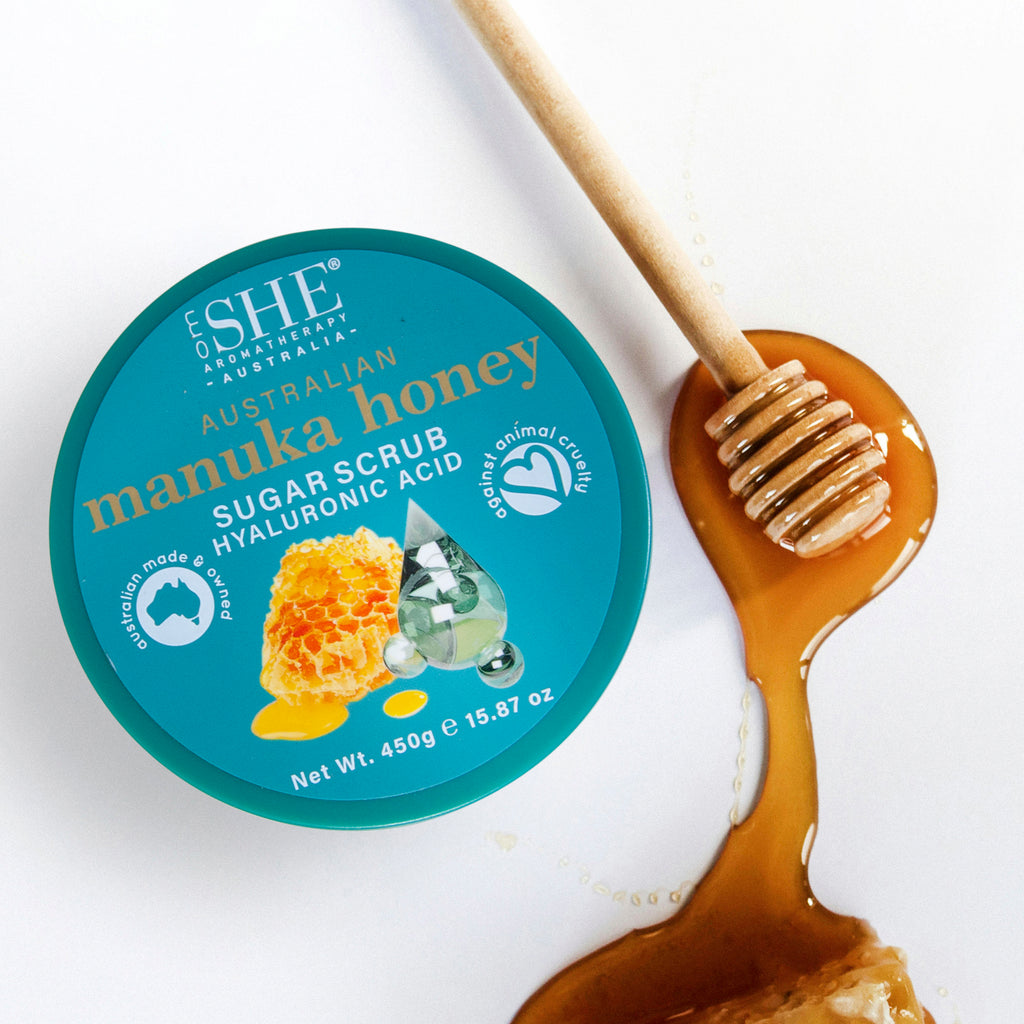 Australian Manuka Honey Body Scrub - HYALURONIC ACID