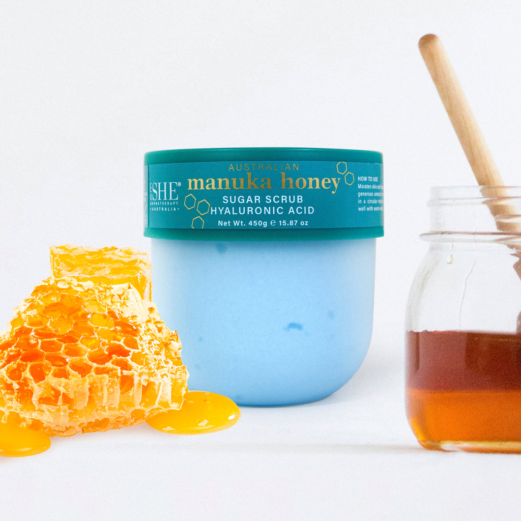 Australian Manuka Honey Body Scrub - HYALURONIC ACID