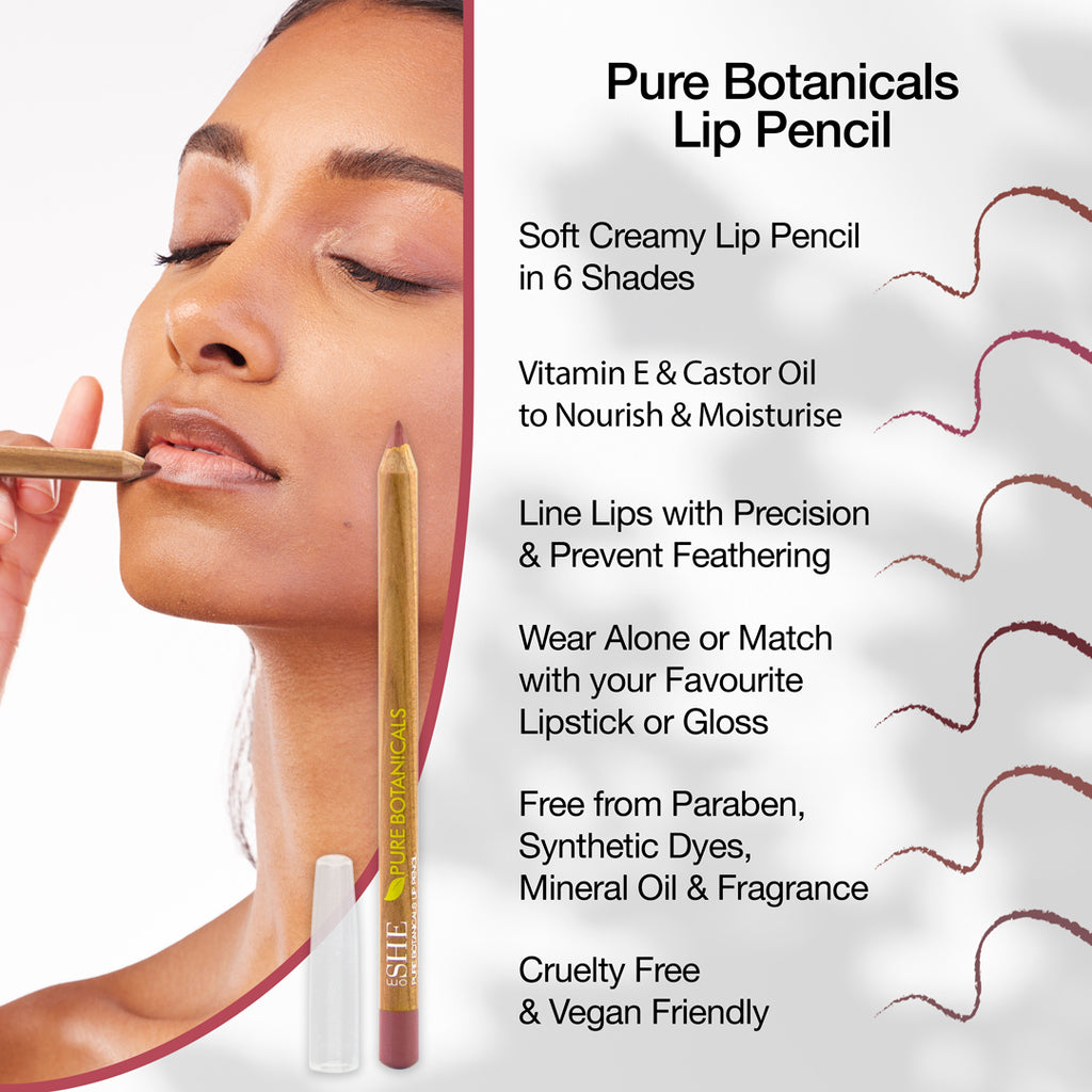 Pure Botanicals Lip Pencil -   Peach Blossom