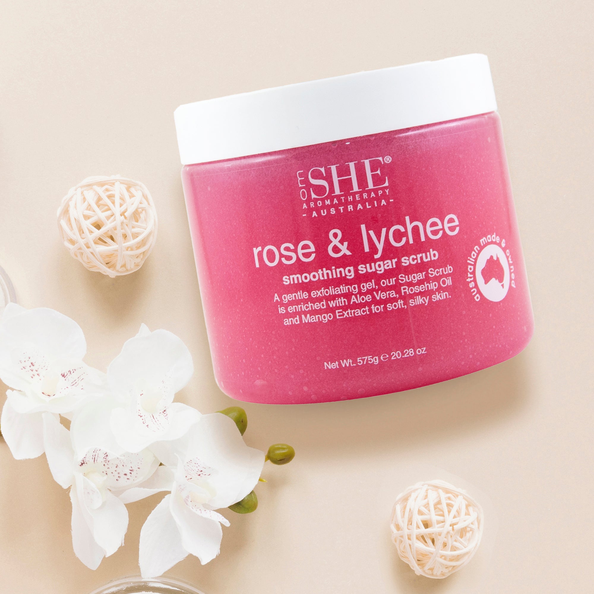Smoothing Sugar Scrub - Rose & Lychee